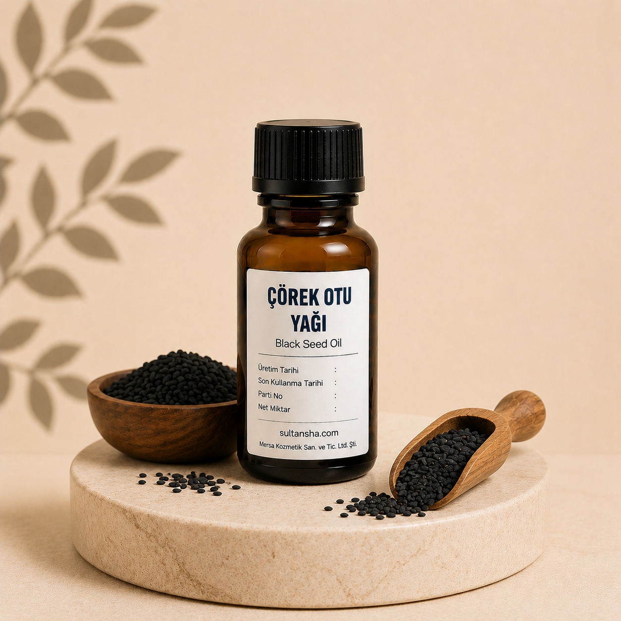 Çörek Otu Yağı (Black Seed Oil) cilt ve saç bakım ürünlerinde kullanılan bitkisel yağ.