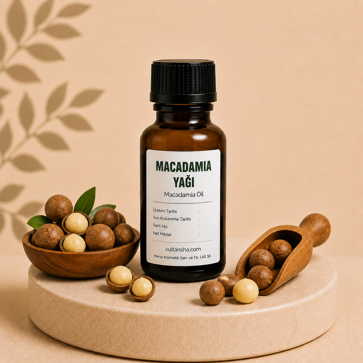 Macadamia yağı Macadamia Oil saç, cilt ve kozmetik üretimi için bitkisel yağ hammaddesi