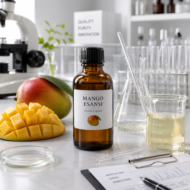 Mango Esansı, sabun, mum, oda kokusu ve kozmetik ürünlerinde kullanılan premium esans.
