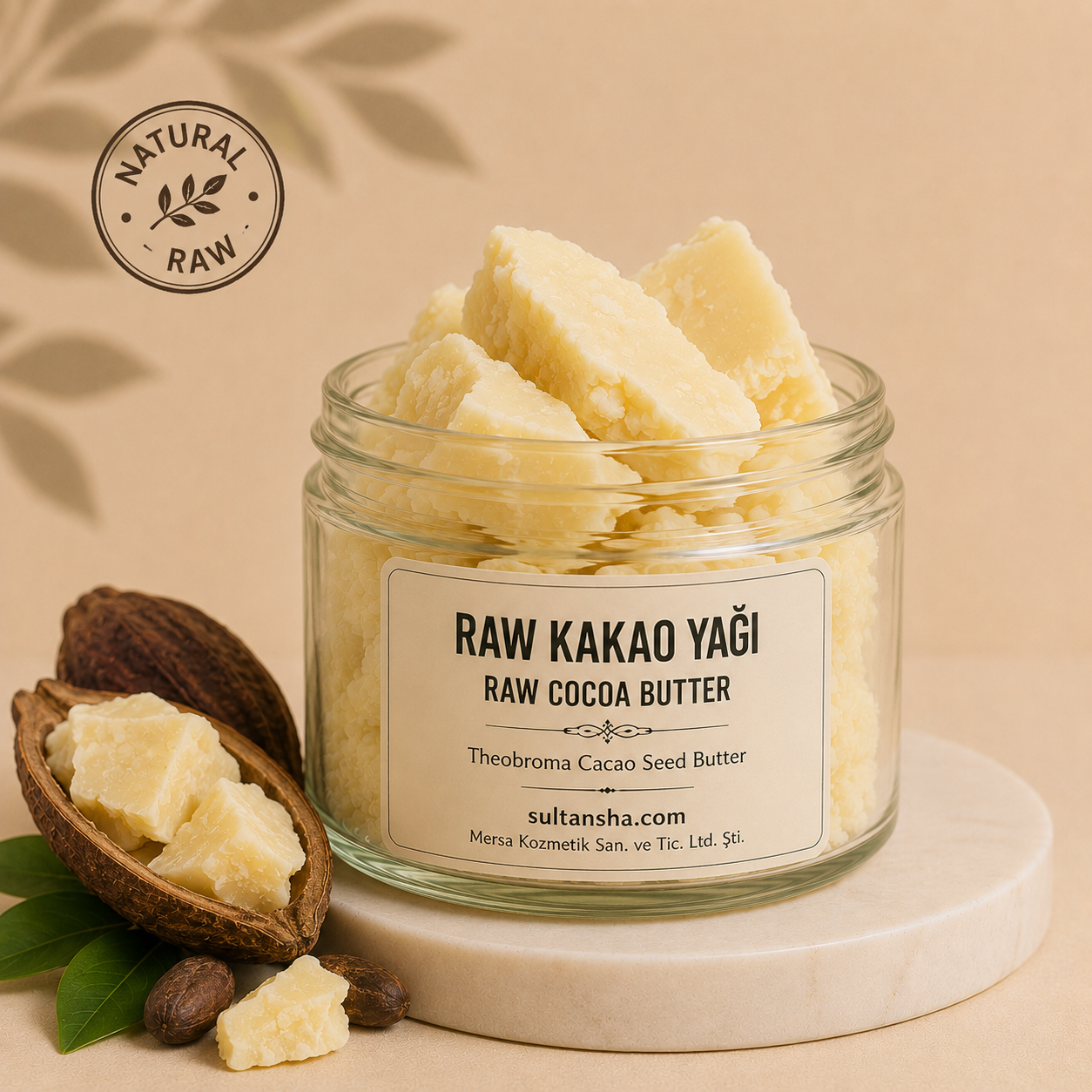 Natural Kakao Yağı Natural Cocoa Butter kozmetik body butter ve balm hammaddesi