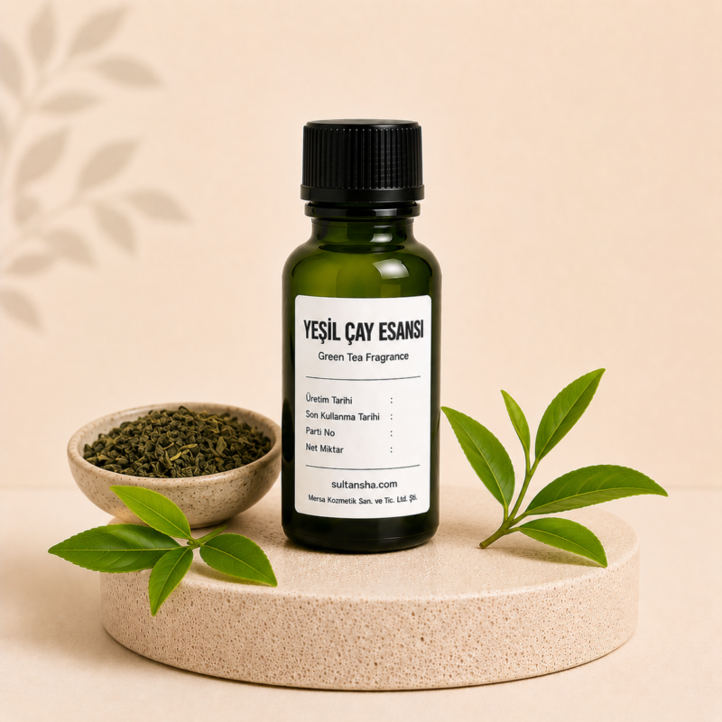 Yeşil Çay Esansı (Green Tea Fragrance) kozmetik, sabun ve mum yapımı için esans