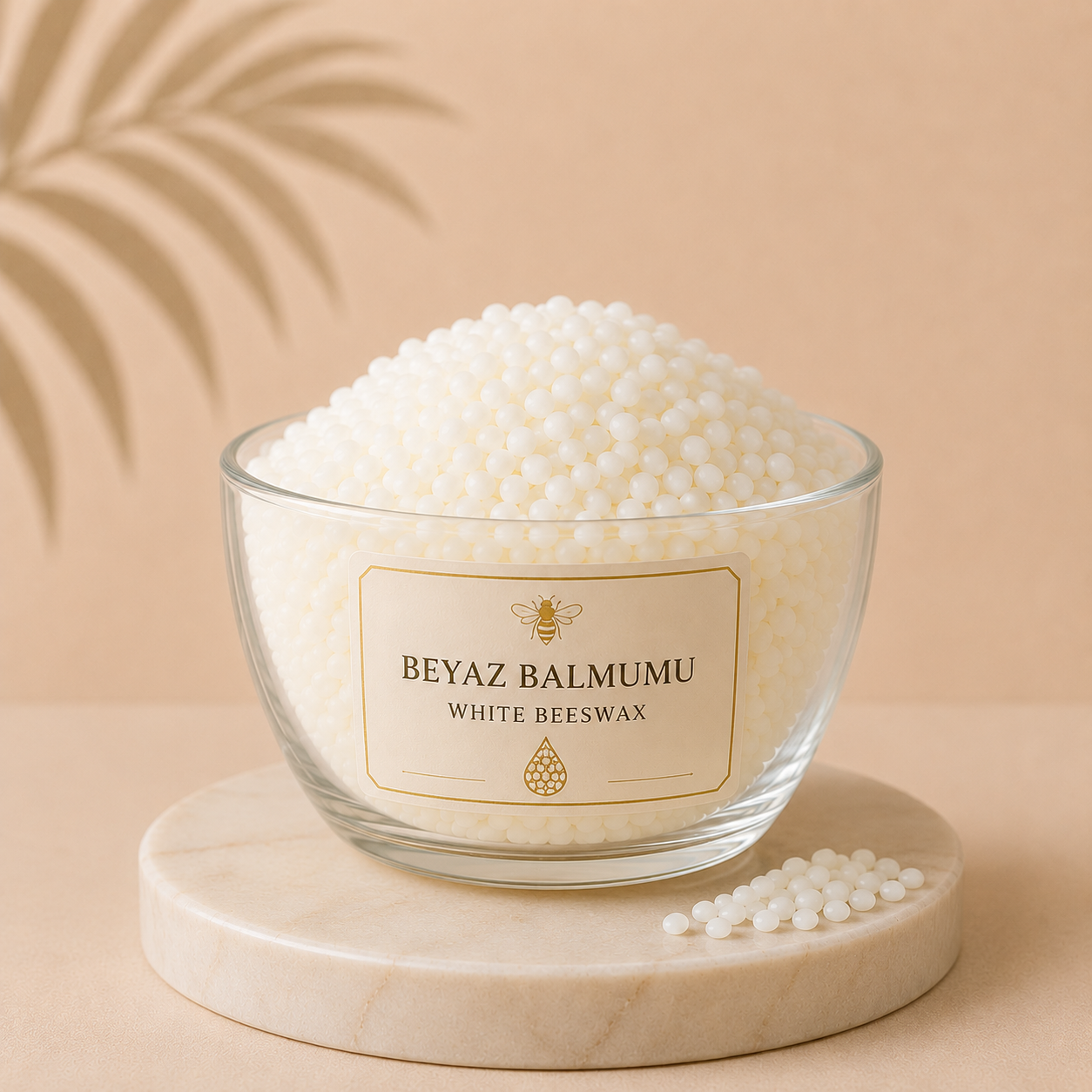 Beyaz Balmumu Tane (White Beeswax) kozmetik ve mum üretim hammaddesi