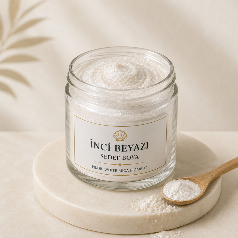 İnci Beyazı Sedef Boya Pearl White Mica Powder kozmetik pigmenti