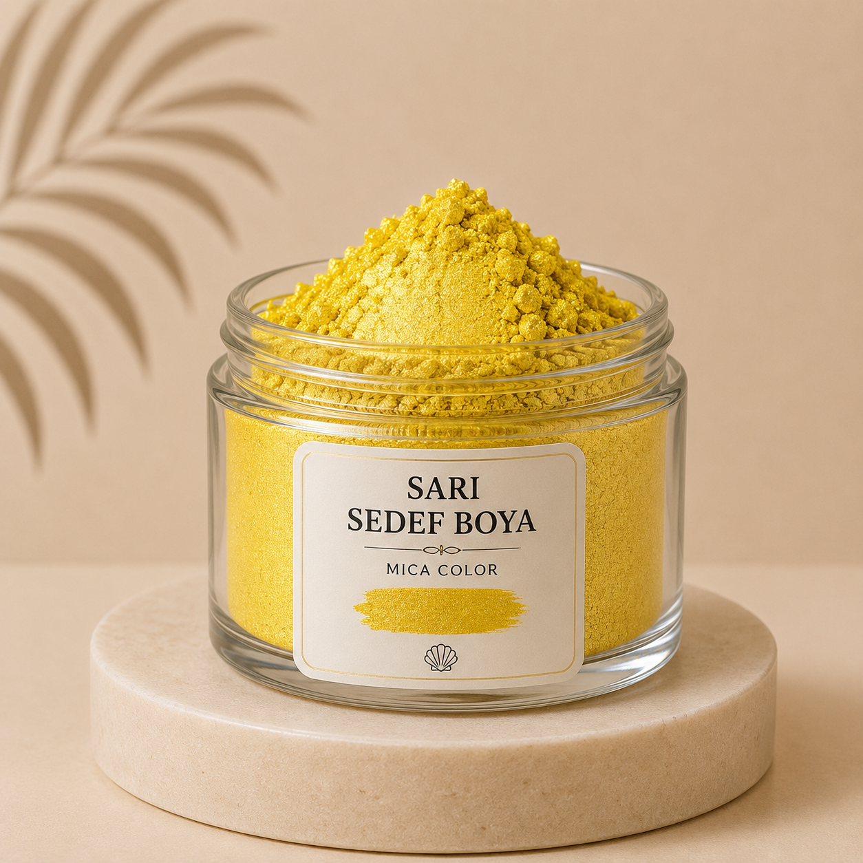 Sarı Sedef Boya (Yellow Mica Powder) kozmetik renklendirici