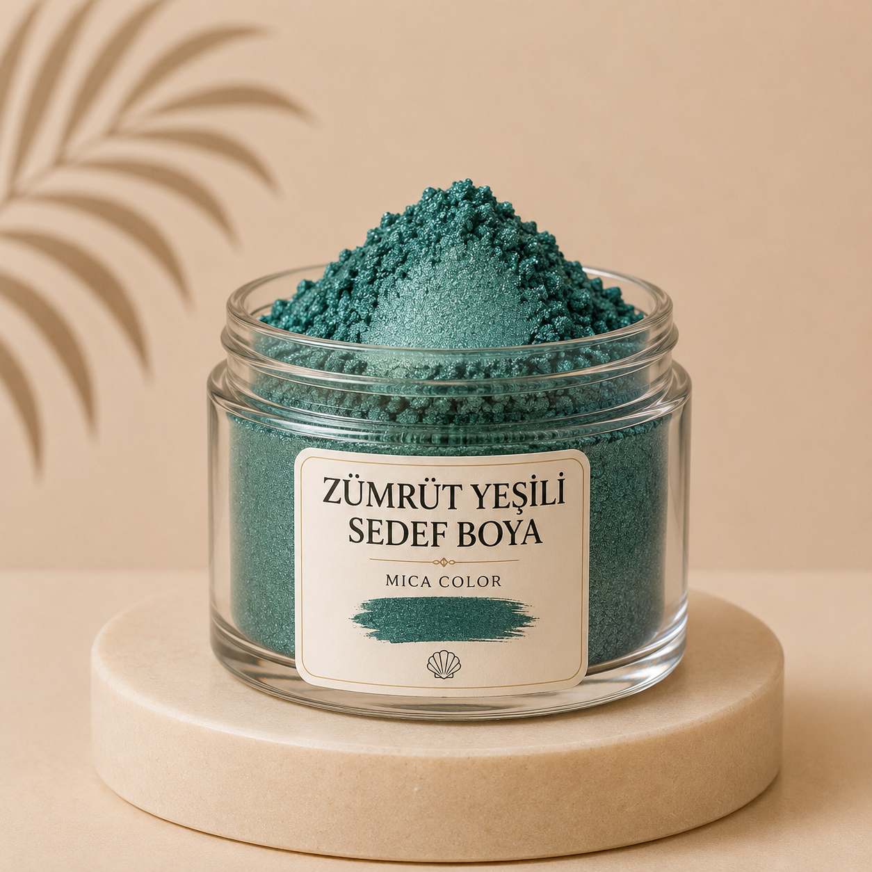 Zümrüt Yeşili Sedef Boya (Emerald Green Mica Powder) kozmetik pigmenti