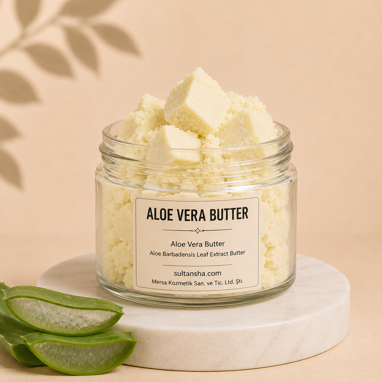 Aloe Vera Butter katı aloe vera yağı body butter ve kozmetik üretim hammaddesi