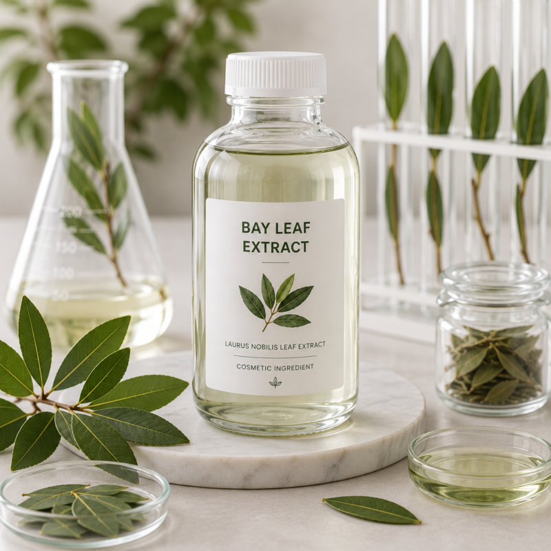 Laurus Nobilis Leaf Extract (Bay Leaf Extract), botanical cosmetic ingredient for skincare and personal care formulations.