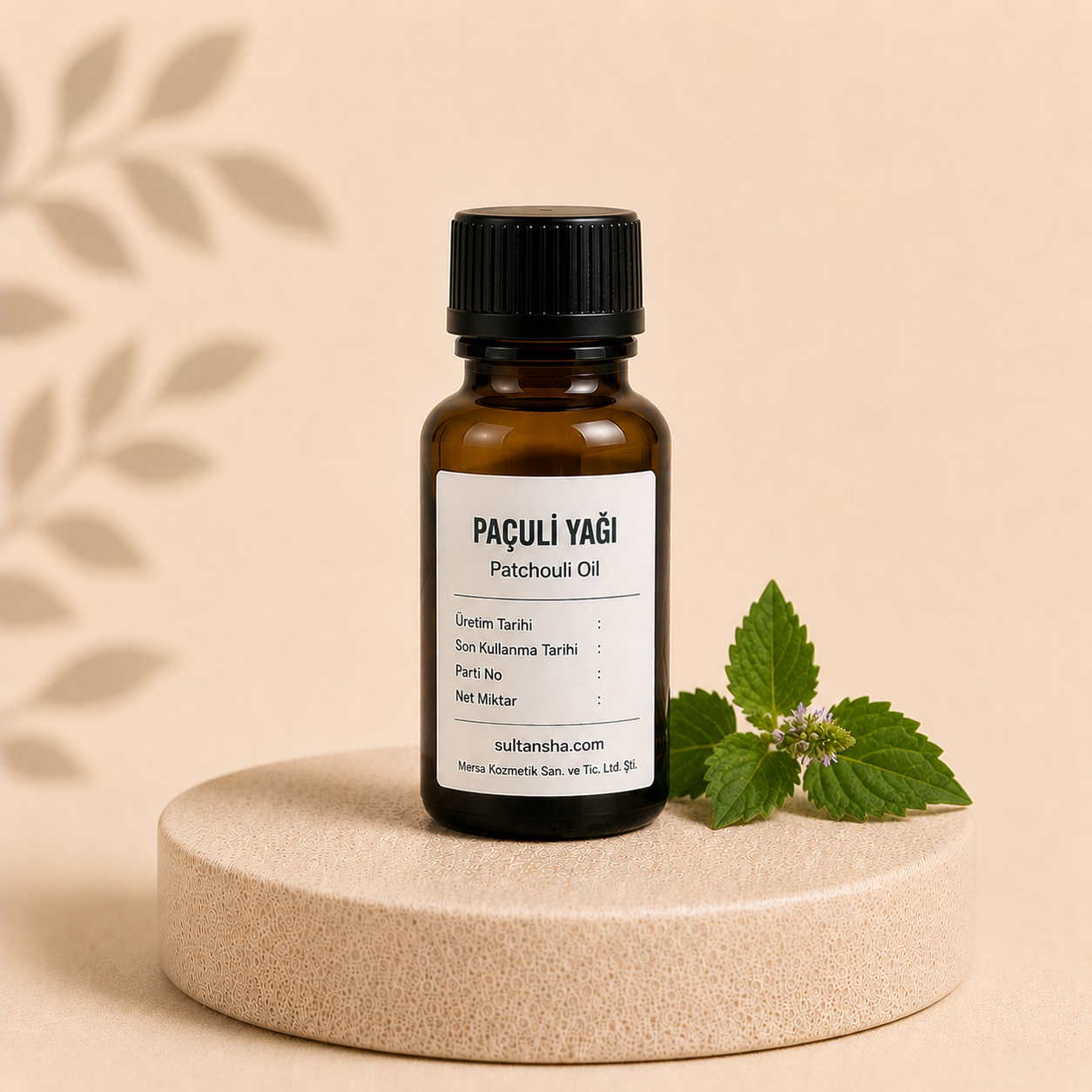 Paçuli Uçucu Yağı (Patchouli Essential Oil) %100 saf doğal uçucu yağ.