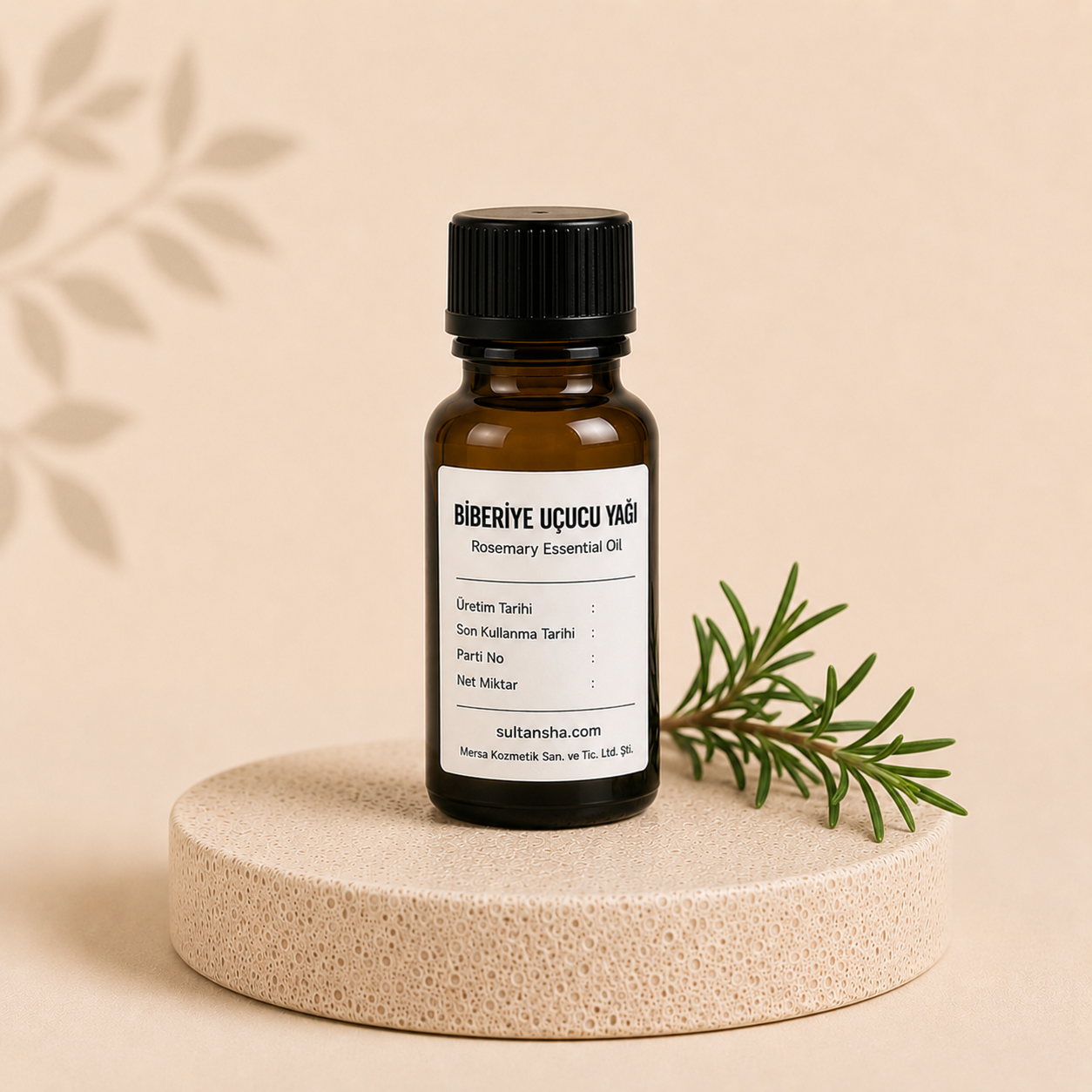 Biberiye Uçucu Yağı (Rosemary Essential Oil) | %100 Saf Doğal Uçucu Yağ