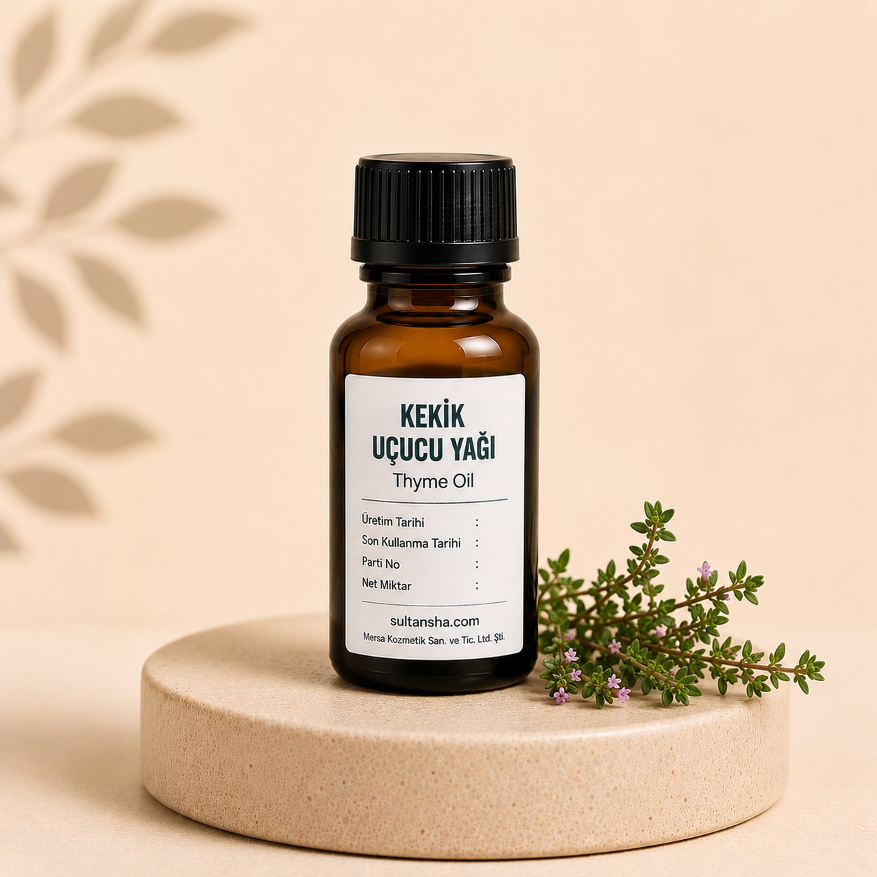 Kekik Uçucu Yağı (Thyme Essential Oil) %100 saf doğal uçucu yağ.
