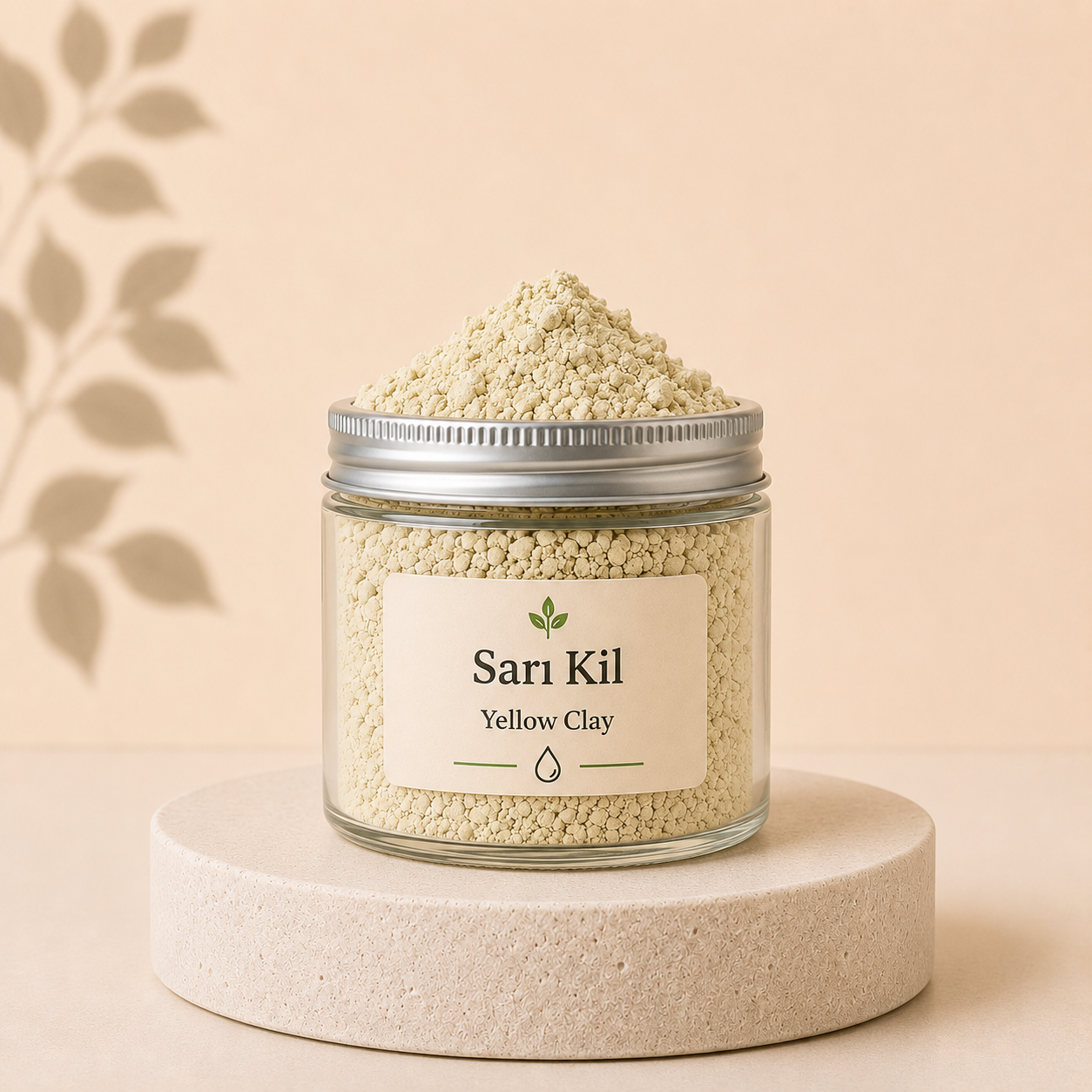 Sarı Kil (Yellow Clay) doğal kozmetik üretiminde kullanılan mineral hammadde.