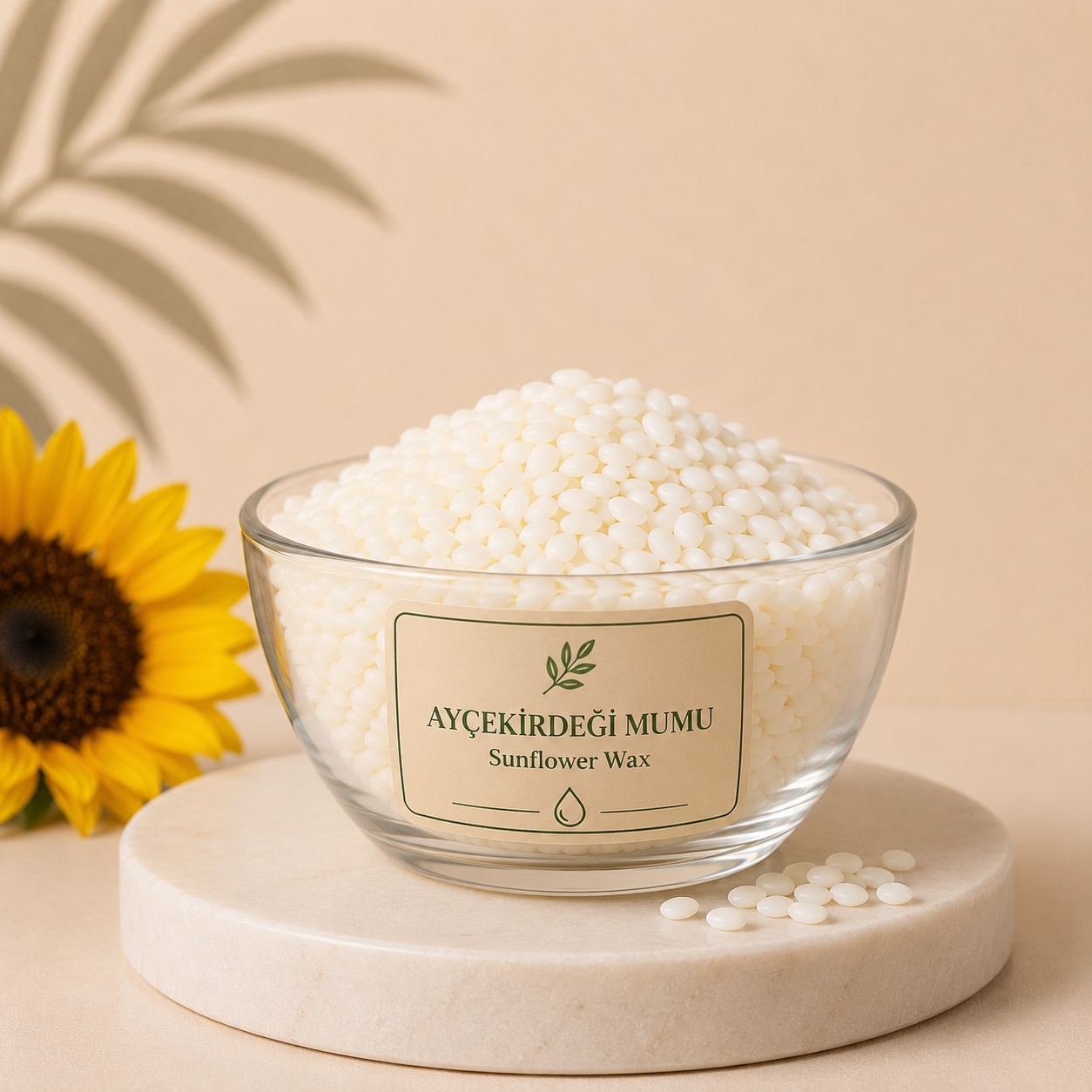 Ayçiçeği Mumu (Sunflower Wax) doğal bitkisel kozmetik waxı