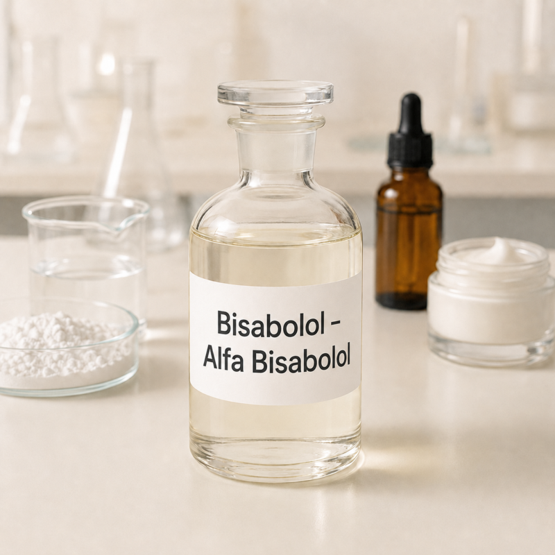 Bisabolol Alfa Bisabolol laboratuvar ortamında kozmetik hammaddesi