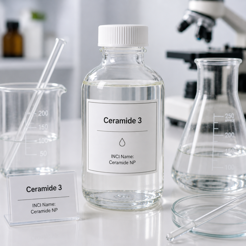 Cilt bariyeri onarıcı formüller, yaşlanma karşıtı bakım kremleri ve yoğun nemlendirici serum üretimleri için yüksek saflıkta Ceramide 3 NP hammaddesi