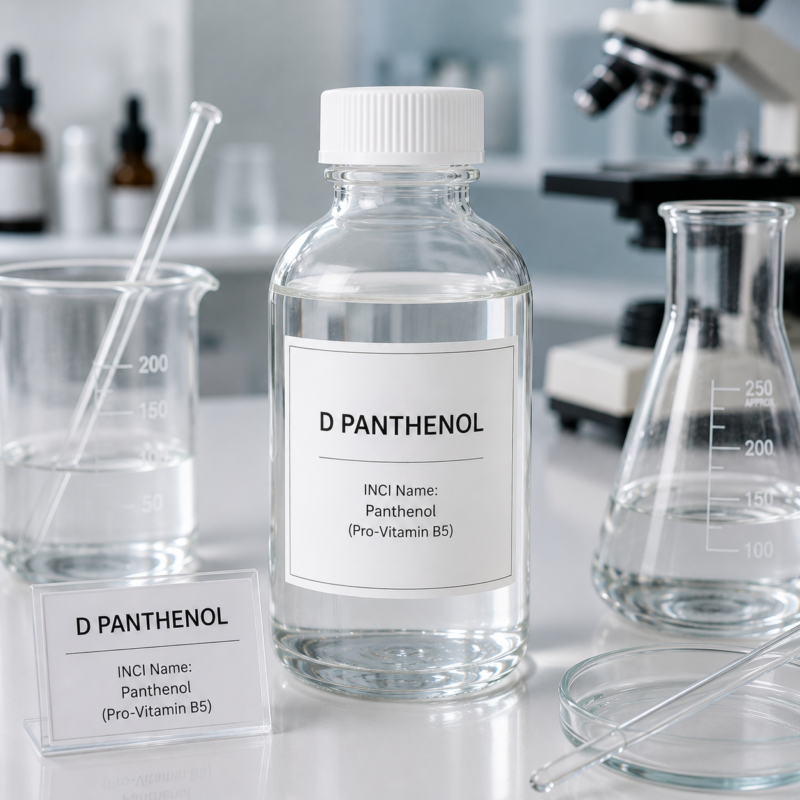 D-Panthenol (Pro-Vitamin B5) şeffaf sıvı kozmetik hammaddesi