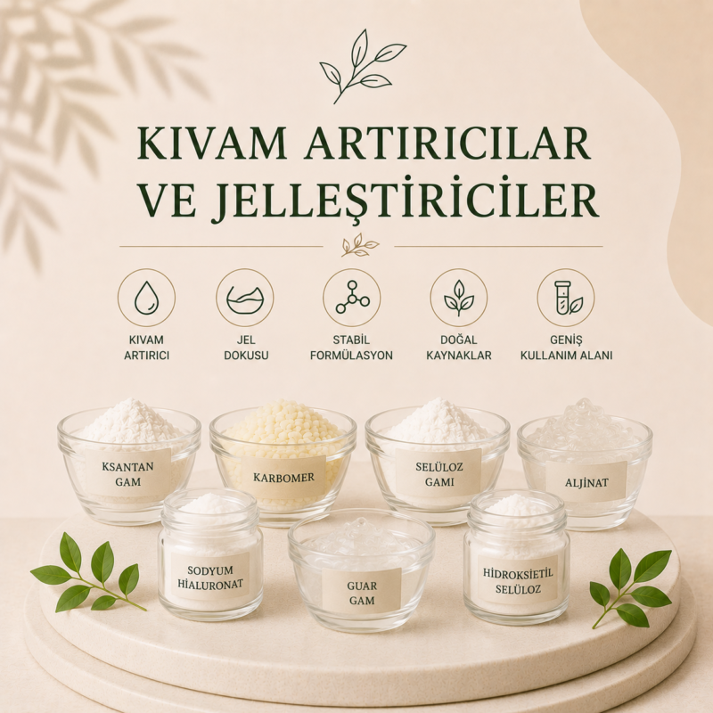 Kıvam Artırıcılar ve Jelleştiriciler