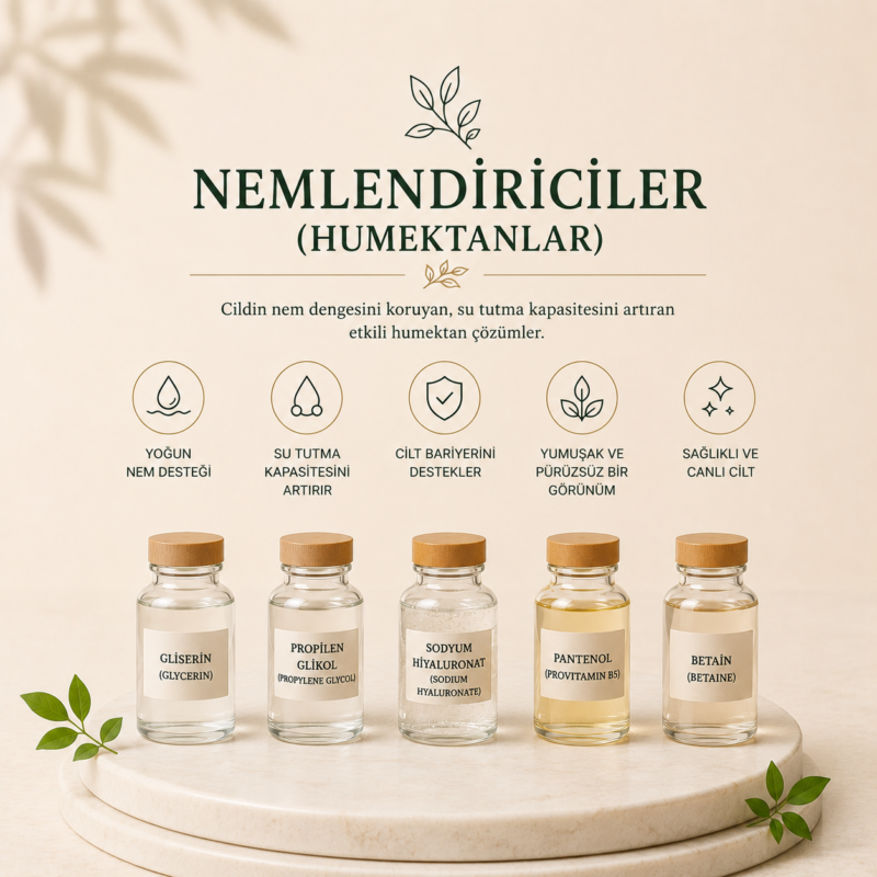 Nemlendiriciler (Humektanlar)