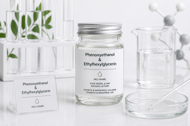 Phenoxyethanol Ethylhexylglycerin KEM EHG Sıvı Kozmetik Koruyucu Hammaddesi Sultansha