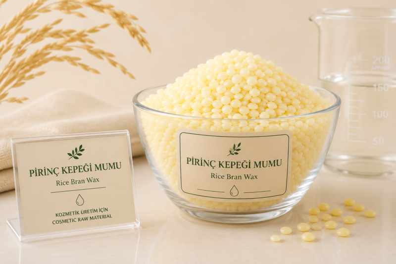 Pirinç Kepeği Mumu Rice Bran Wax Bitkisel Kozmetik Hammaddesi Sultansha
