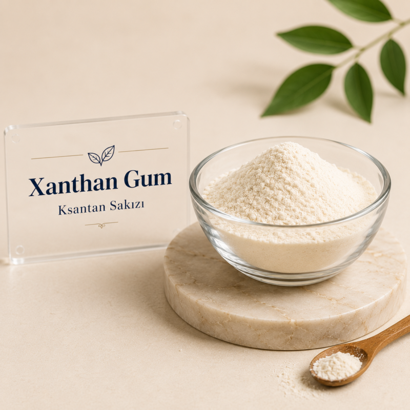 Xanthan Gum (Ksantan Sakızı) doğal kozmetik kıvam artırıcı hammaddesi