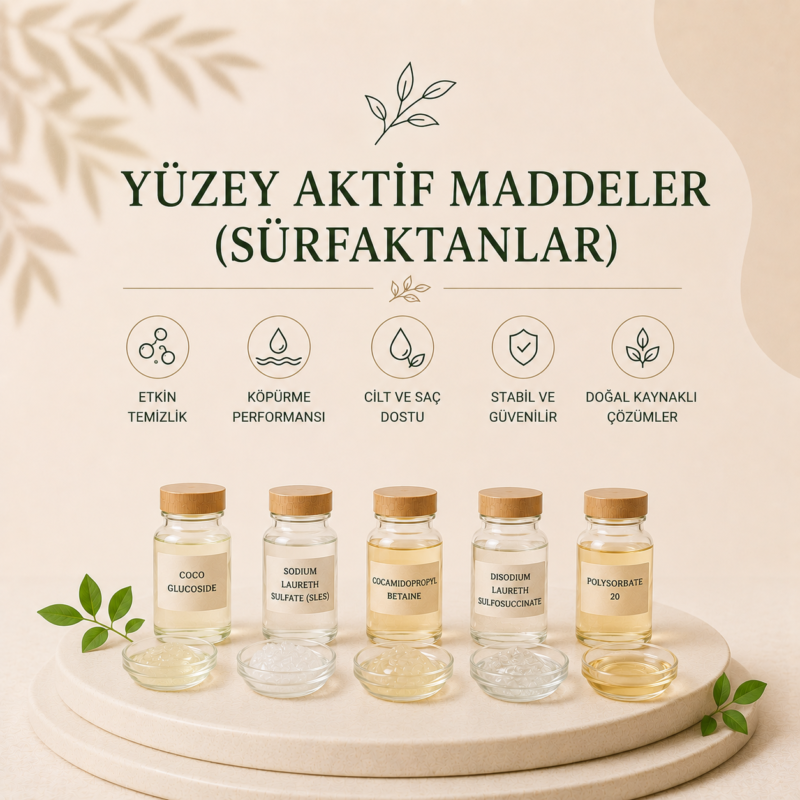 Yüzey Aktif Maddeler (Sürfaktanlar)