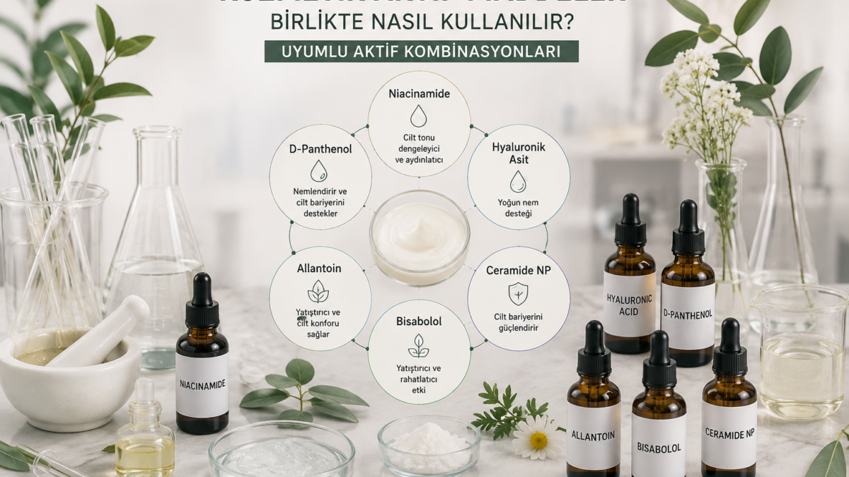 Kozmetik aktif maddeler ve uyumlu aktif kombinasyonları