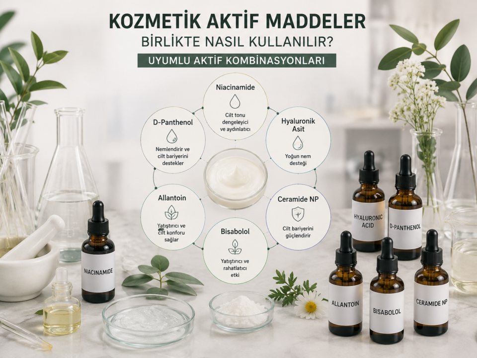 Kozmetik aktif maddeler ve uyumlu aktif kombinasyonları
