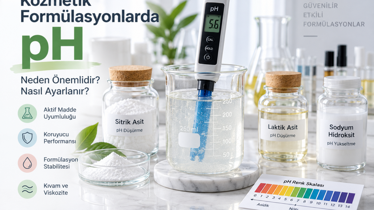 Kozmetik formülasyonlarda pH ölçümü ve pH ayarlama